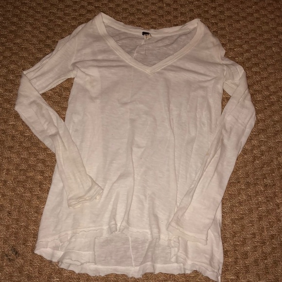Free People White Long sleeve - Picture 1 of 1